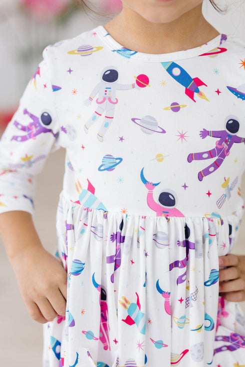 out-of-this-world-3-4-sleeve-pocket-twirl-dress Mila &  Rose - Sophia's Style--3T--4